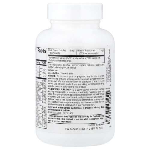 Source Naturals, Pycnogenol Supreme 60 tabletek 2