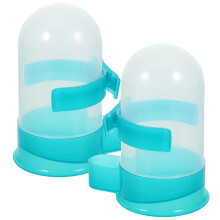 2Pièces Abreuvoir Portable Vert En Pour Oiseaux De Compagnie