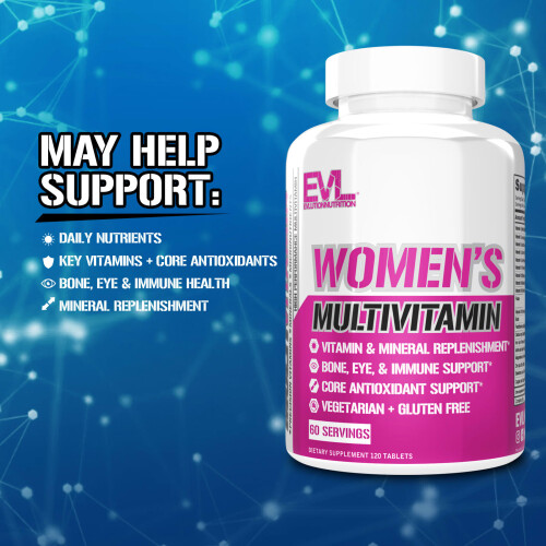 EVLution Nutrition, Vrouwen's Multivitamine, 120 Tabletten 2