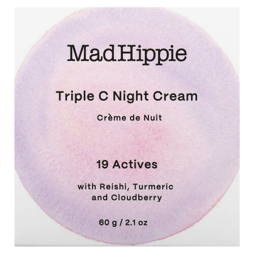 Mad Hippie, Τρίπλε C Νύχτα Κρέμα, 2.1 oz (60 g) 1