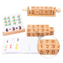 1Ensemble Jouet Educatif En Bois Coloré Coordination Manuelle Enfant