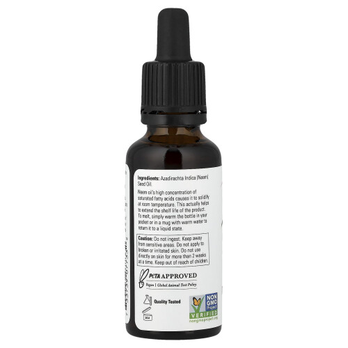 NOW Foods Neem Oil, 100% Pure - 30 ml. 1