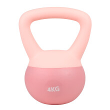 Soft Kettlebell 4kg Vinyl Weight Non-Slip Handle for Home Workout Strength Training