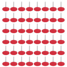 400Pièces Punaises Plates Rouges En Métal Pour Tableau Notes Et Photos
