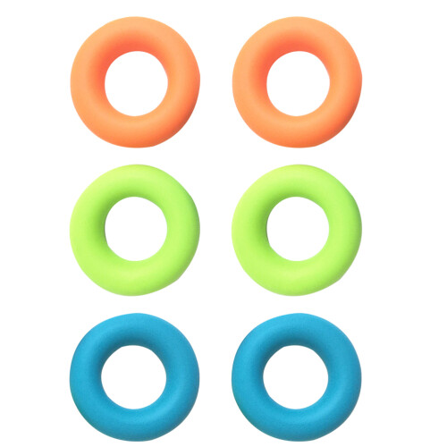 12Pcs Assorted Silicone Grip Rings for Hand Strength Training Exercise