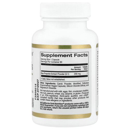 Propóleo de Abeja, 1,000 mg, 90 Cápsulas 1