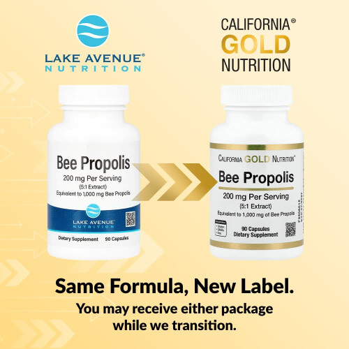 Propóleo de Abeja, 1,000 mg, 90 Cápsulas 2
