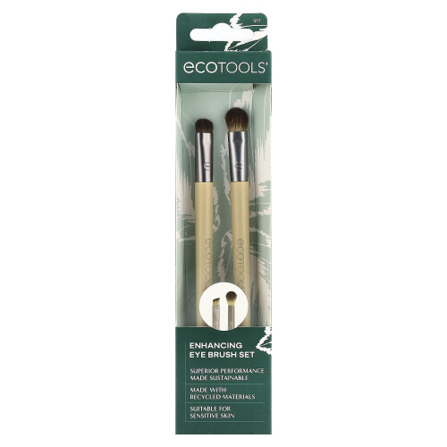 EcoTools EcoTools, Set di Pennelli per Occhi, 2 Set 1