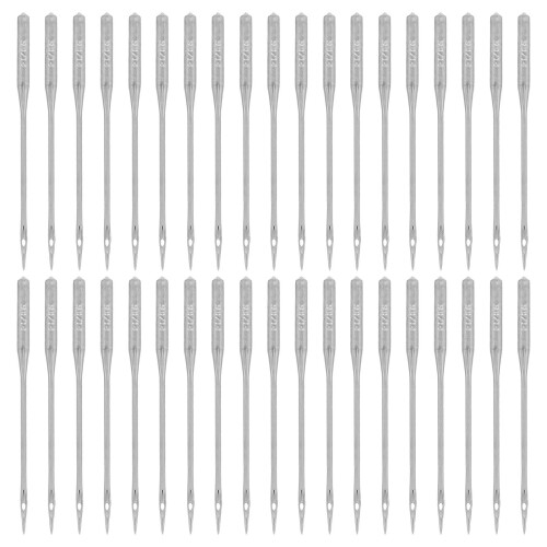 200Pcs Heavy Duty Silver Sewing Needles for Thick Fabric Denim Canvas