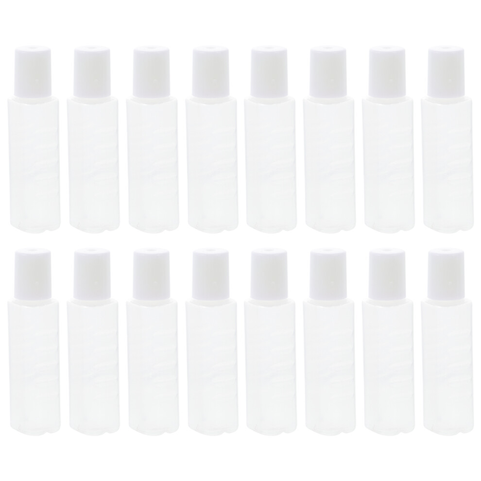 Inoomp 50Pcs Compact Small Plastic Bottles Transparent Contact Lens Solution