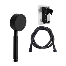 2Sets Black ABS Handheld Shower Sprayers for Bathroom