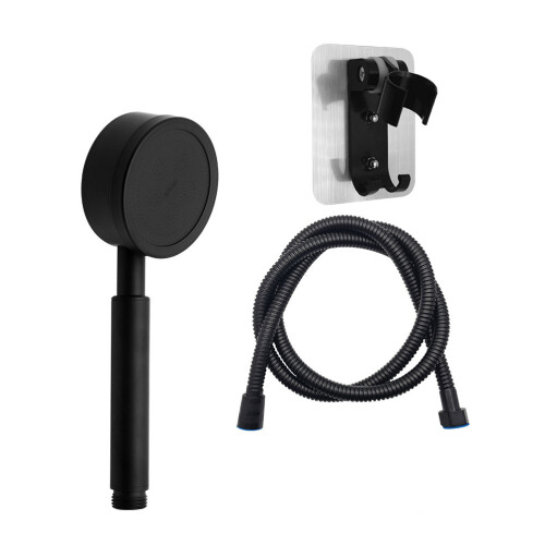 2Sets Black ABS Handheld Shower Sprayers for Bathroom