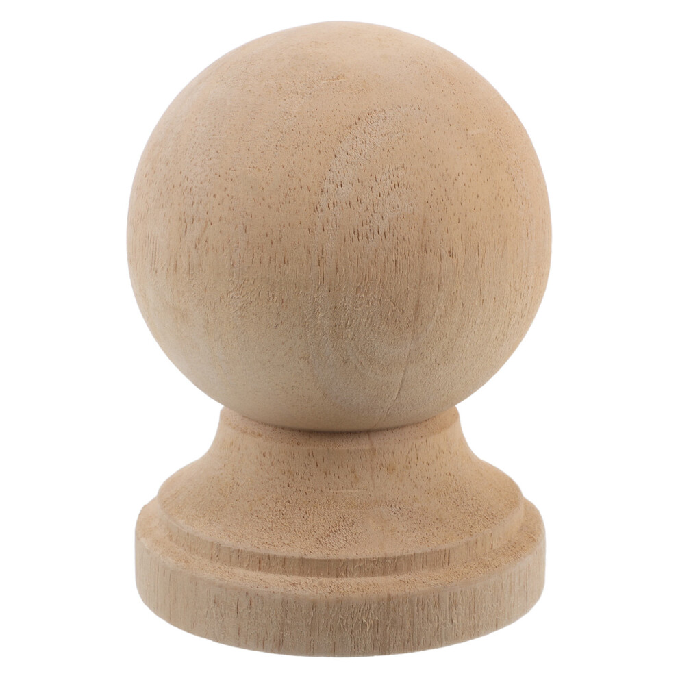 Khaki Wood Furniture Finials Versatile Decorative Toppers 3671787732674
