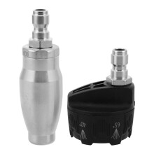 1Set High Pressure Washer Nozzle Set Copper Alloy Rotating 360 Spray