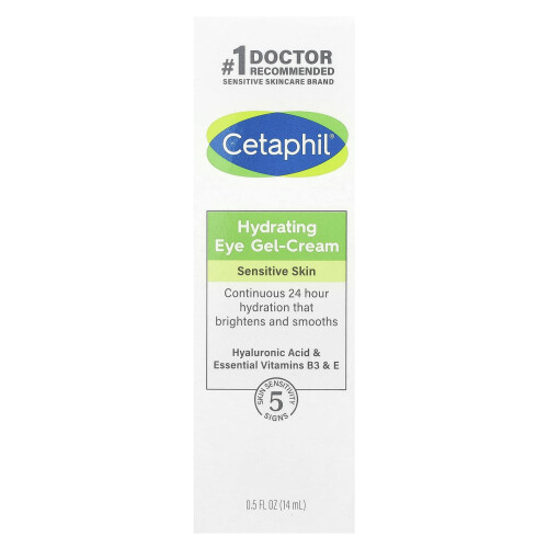 Cetaphil Σεταφίλ, Υγραέριο Μάτι Γελ-Κρέμα με Υαλουρονικό Οξύ, 0.5 fl oz (14 ml) 1