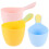 9Pcs Stackable Plastic Water Ladle Multipurpose Kitchen Bath Scoop 1