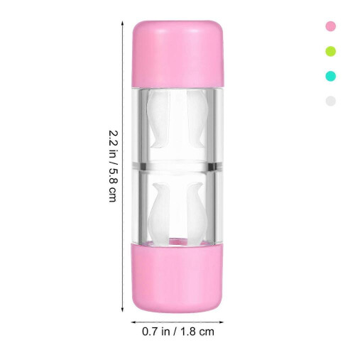 Invisible Lens Case Mini Travel Rgp Hard Protective Box 4Pcs Set 1