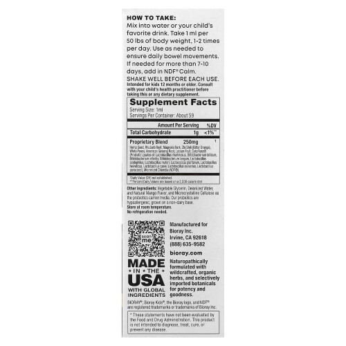 Bioray, Barn, NDF Pooper, Mango, 2 fl oz (59 ml) 1