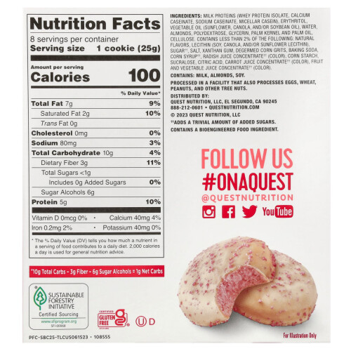 Quest Nutrition, Ψηφιδωτά Κούκλες, Στρουντζάκι Κέικ, 8 Κούκλες, 0.88 oz (25 g) Κάθε 1