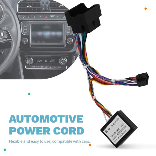 Car Power Cable with CANbus Protocol Box for  16P Android-Navig Adapter -RZ-08 2