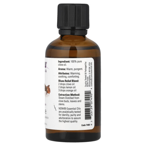 NOW Foods NOW Foods, Uleiuri Esențiale, Clov, 2 fl oz (59 ml) 1
