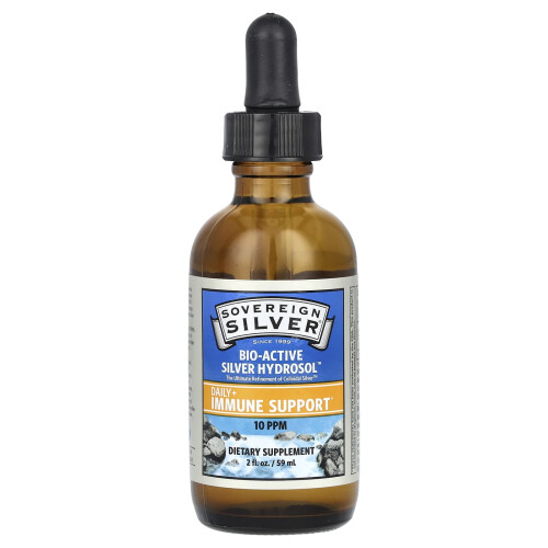 Sovereign Silver, Bio-Active Αργυρική Hydrosol Dropper-Top, 10 PPM, 2 fl oz (59 ml) 2