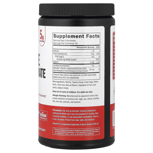 Force Factor, Κρεατίνη Gummies, Μικτές Φρούτα, 5 g, 150 Gummies (1,000 mg ανά Gummy) 1