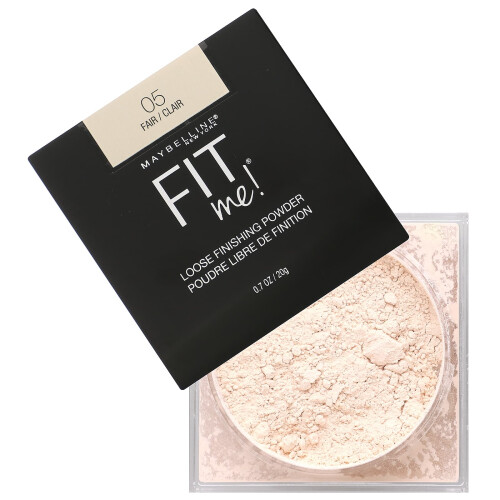 Maybelline Maybelline, Fit Me, Λιτή Ολοκλήρωση Πουδρά, 05 Fair, 0.7 oz (20 g) 2