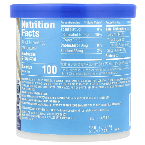 Frosting de Bolo Zero Açúcar de Pillsbury, 15 oz (425 g) 1