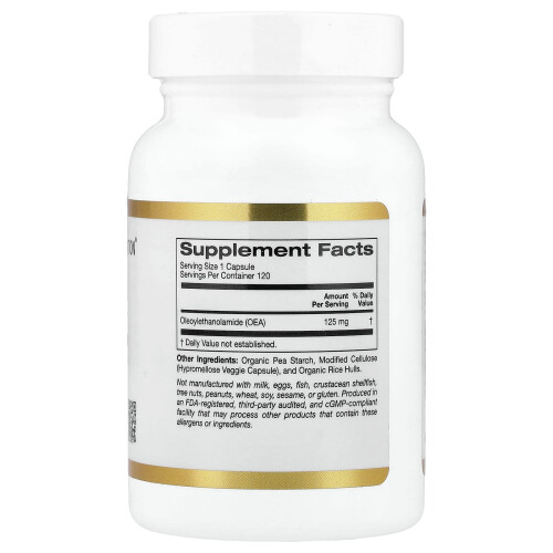 Super Nutrition, OEA Oleoylethanolamide, 125 mg, 120  Βιολογικά Καψούλια 1