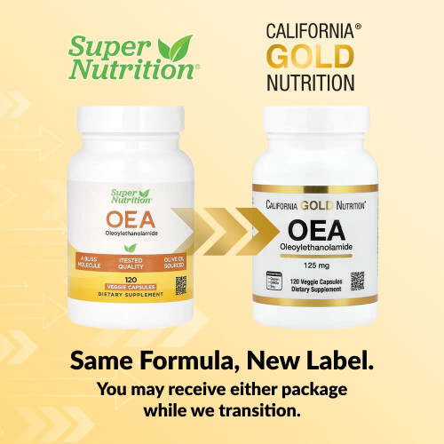 Super Nutrition, OEA Oleoylethanolamide, 125 mg, 120  Βιολογικά Καψούλια 2
