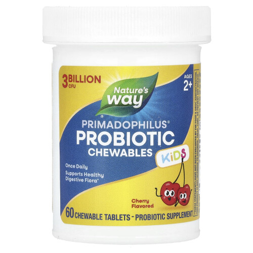 Nature's Way, Primadophilus, Kinder, Alter 2-12, Himbeere, 3 Mrd. CFU, 60 Zahnfleisch-Tabletten 2