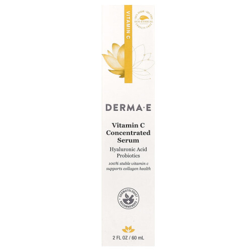 DERMA E, Κύτταρα Βιταμίνου C, Ακίδες Υαλουρονικού Οξέος Προβιοτικών, 2 fl oz (60 ml) 1