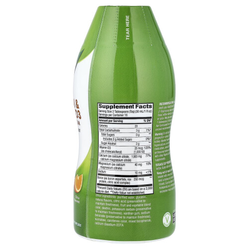 Nature's Way, Κάλσιου & Βιταμίνη D3, Κύμινο, 16 fl oz (480 ml) 1