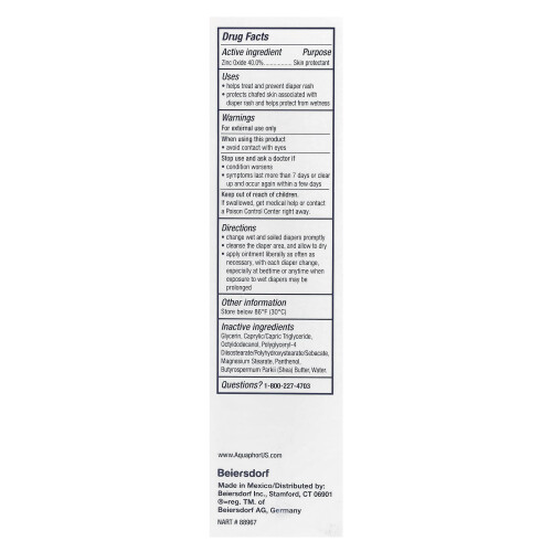 Aquaphor Aquaphor, Baby, Healing Paste, Fast Relief Diaper Rash Paste, 3.5 oz (99 g) 2