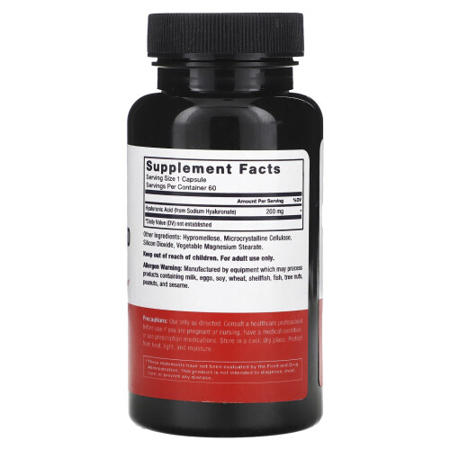 Force Factor, Hyaluronsyre, 200 mg, 60 Vegetabilske Kapsler 1
