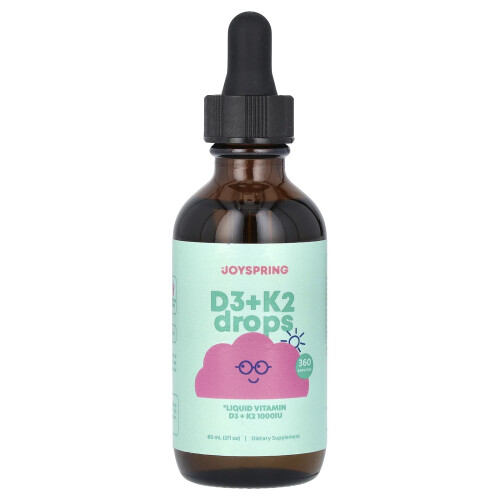 JoySpring, D3 + K2 Drops, 2 fl oz (60 ml) 2