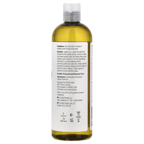 NOW Foods NOW Foods, Λύσεις, Ελαίου Χοίβας, 16 fl oz (473 ml) 1