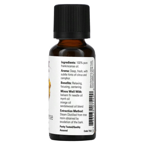 NOW Foods ΝOW Foods, Βασικές Οils, Φραγκινκένσε, 1 fl oz (30 ml) 1