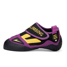 Rock Climbing Shoes Breathable NonSlip for Men Women Kids, Indoor Outdoor Bouldering Gym, Purple 34 EU