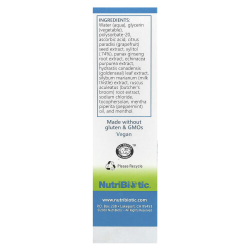 NutriBiotic, Spray Nasale e Sinus Plus, 1 fl oz (29.5 ml) 2