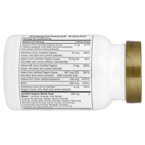 NaturesPlus, Source of Life Garden, Οργανικό Β-Συμπλέγματα, 60 Βεγανικά Φιάλες 1