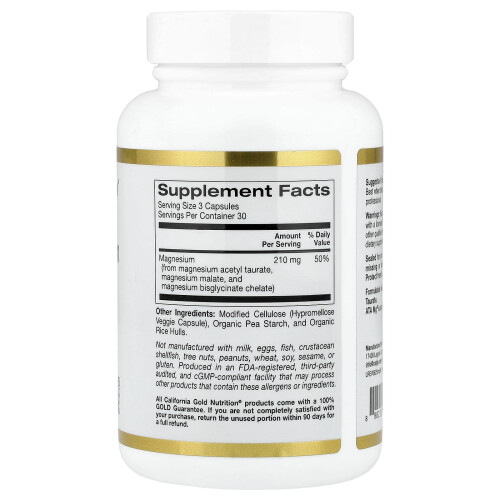 Super Nutrition, Τριπλή Σύνθεση Μαγνησίου, 90 Βεγίτινα Φύλλα (70 mg ανά Φύλλο) 1