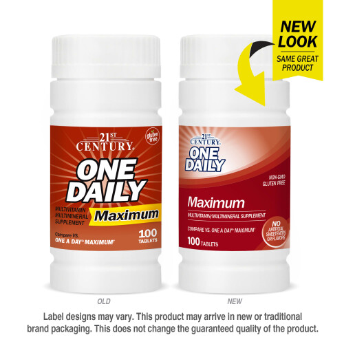 21st Century, One Daily, Maximum, 100 Tablets 2