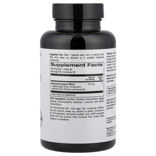 California Gold Nutrition, Υποστήριξη Μενούπασης, 90 Βοτανογενή Φύλλες 1