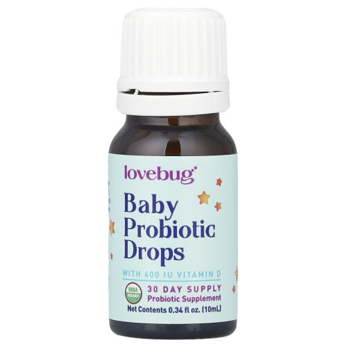 LoveBug Probiotics, Βρεφική Προβιοτική Δρόπια, 5 Billion CFU, 0.34 fl oz (10 ml) 2