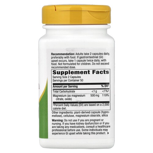 Nature's Way, Μαγνήσιο Σύμπλοκο, 100 Καψούλια (250 mg ανά Καψούλιο) 1