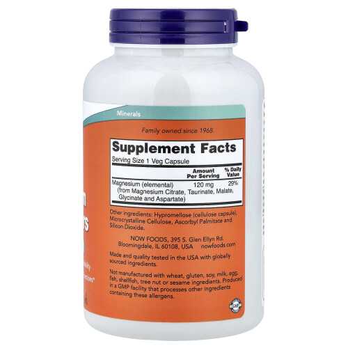 NOW Foods Magnesium Transporters - 180 vcaps 1