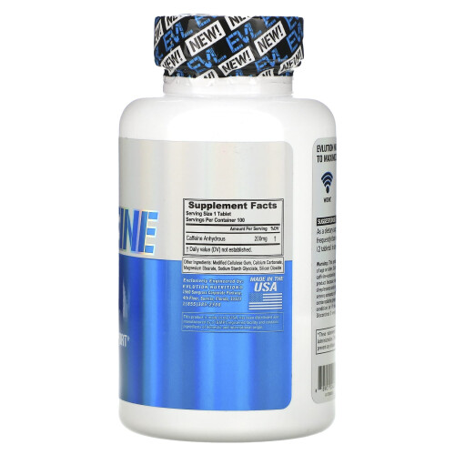 EVLution Nutrition, Caffè, 200 mg, 100 Comprimati 1