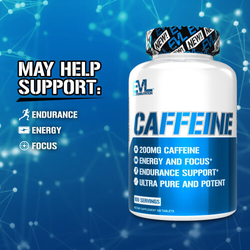 EVLution Nutrition, Caffè, 200 mg, 100 Comprimati 2